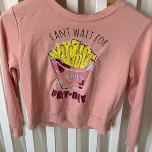 Beautees Macy’s Graphic Coral Sweatshirt